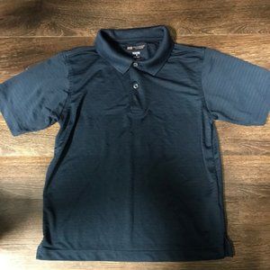 Bermuda Sands Youth navy blue silk like polo